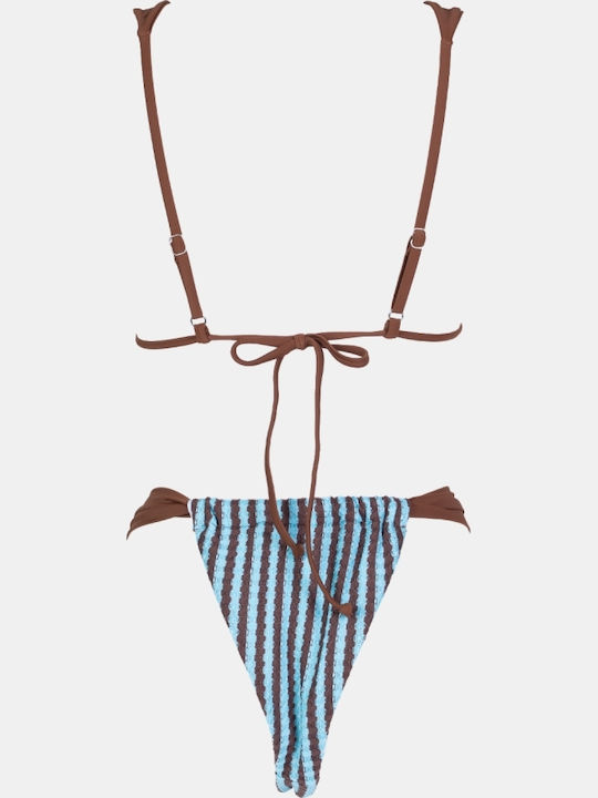 Set Bikini Τριγωνάκι Γαλαζιο