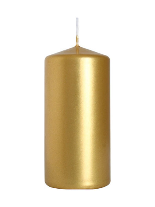 Aura Glass Lumânare Decorativă Aurie 5x10cm