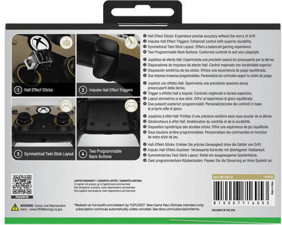 Hyperkin Competitor Ενσύρματο Gamepad για PC / Xbox One / Xbox Series Χρυσό
