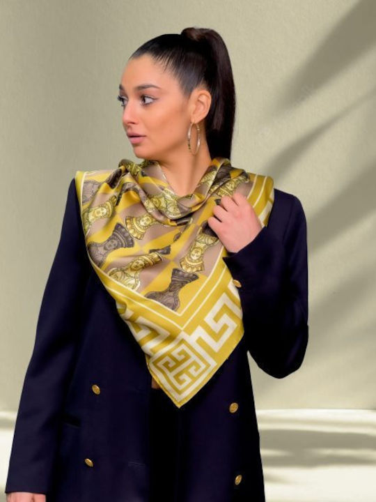 Kalfas Luxury Silk Ολομέταξο Γυναικείο Μεταξωτό Φουλάρι Μαύρο