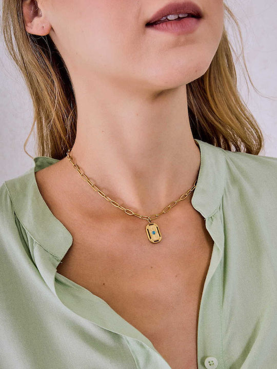 Celestino Women's Necklace Chain Pendant Gold