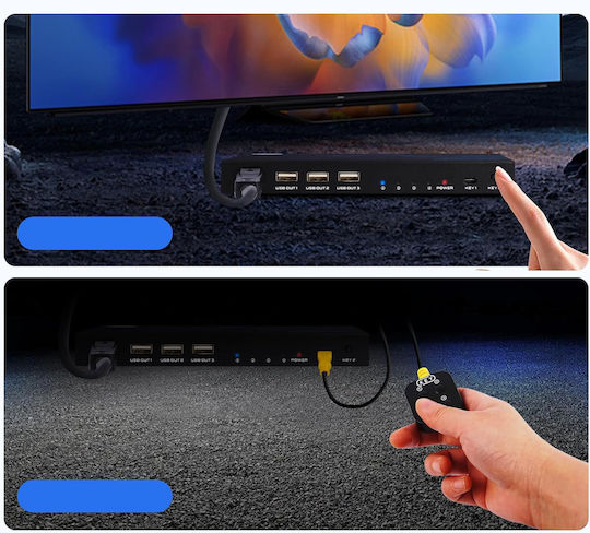 B0CNYTXRXG KVM & Datenumschalter mit DisplayPort / USB / USB 2.0