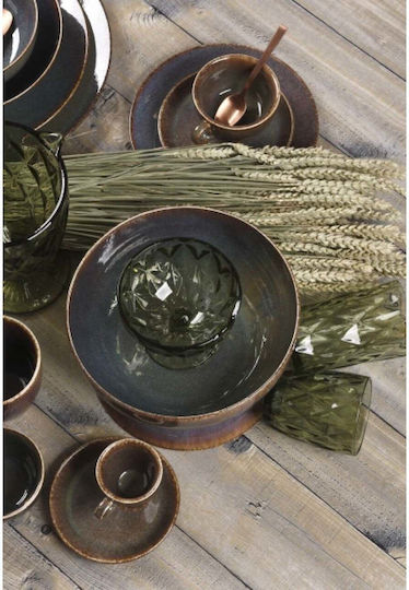 Cryspo Trio Green Porcelain Dinnerware Set 40pcs