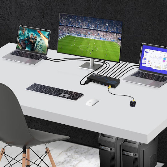 B0CNYTXRXG KVM & Datenumschalter mit DisplayPort / USB / USB 2.0