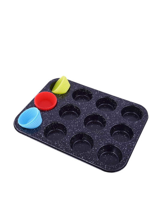 Brunbeste Bakeware Tin For Cupcakes/Muffins Made Of Silicone 5x6.3x3cm