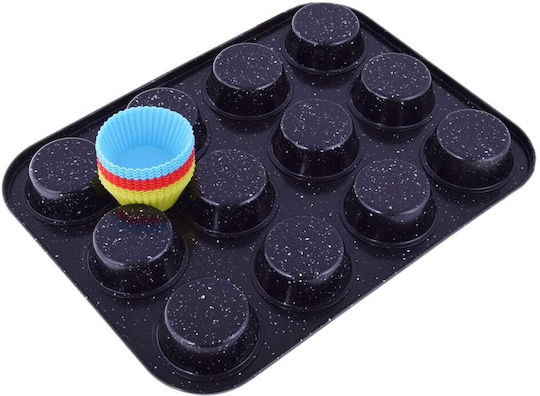 Brunbeste Bakeware Tin For Cupcakes/Muffins Made Of Silicone 5x6.3x3cm