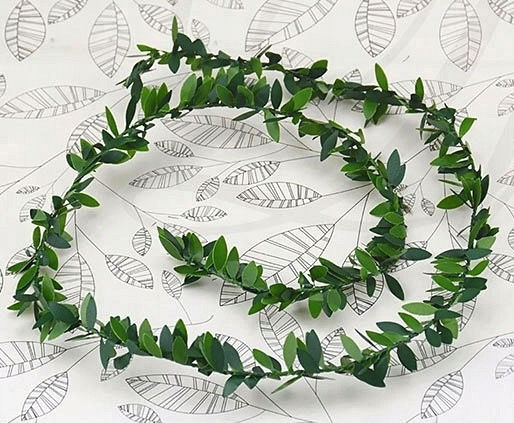 Boxwood Ivy Garland Green Leaves 7.5m