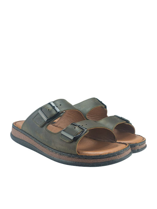 Damenplattformen Khaki