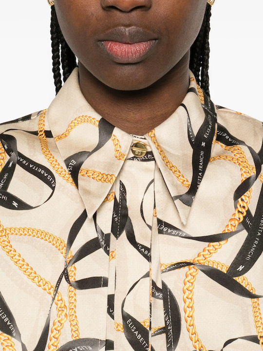 Sleeveless Women's Shirt Beige