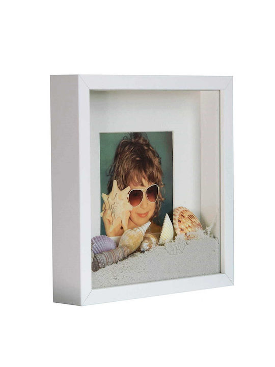 BD art Wooden Photo Frame With White Frame