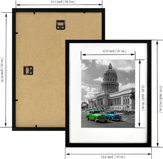 BD art Fotorahmen Mit Schwarzem Hölzernen Rahmen 29.7x42 BD art Fotorahmen Mit Schwarzem Hölzernen Rahmen 29.7x42