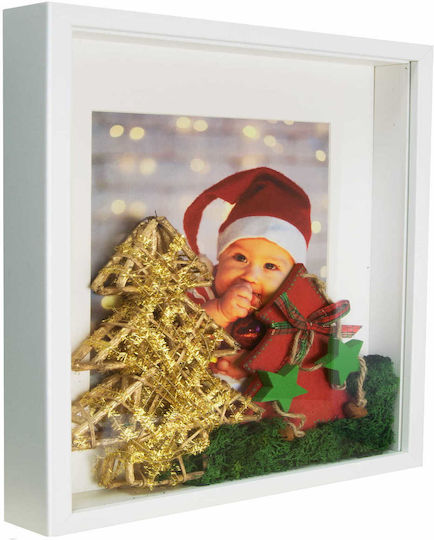 BD art Wooden Photo Frame With White Frame