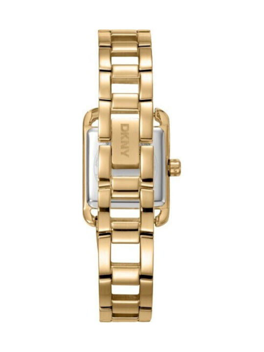DKNY Mini Womens Watch Battery with Gold Metal Bracelet