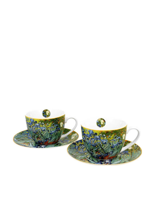 Set Tassen Kaffee aus Porzellan 250ml 2 Stück