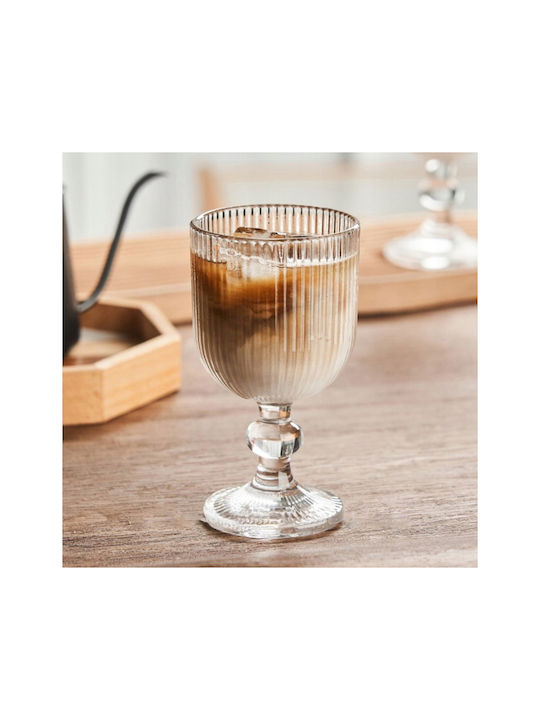 ecarla Kaffe/Freddo Glas in Braun Farbe Kelch 255ml