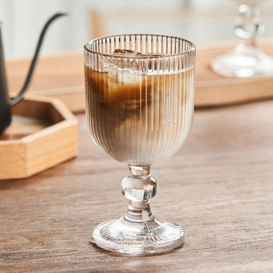 ecarla Ποτήρι Καφέ/Freddo από Γυαλί Καφέ Κολωνάτο 255ml SZK160