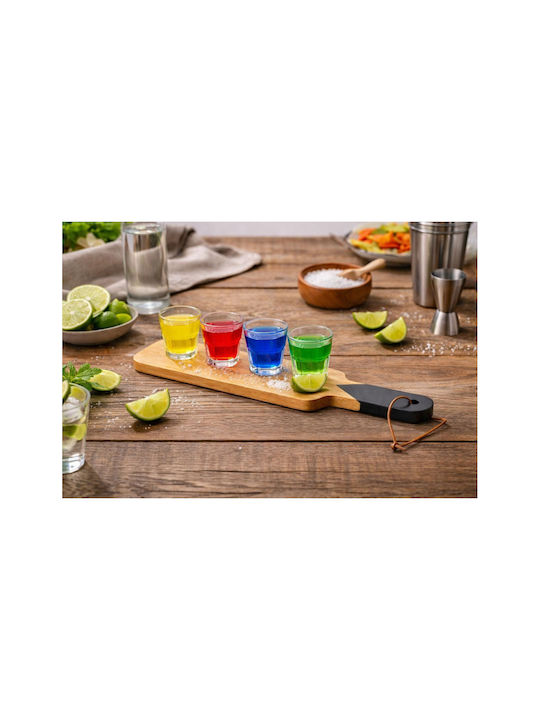 HowHomely Pahar Pentru Shot Din Sticlă Bej 44ml