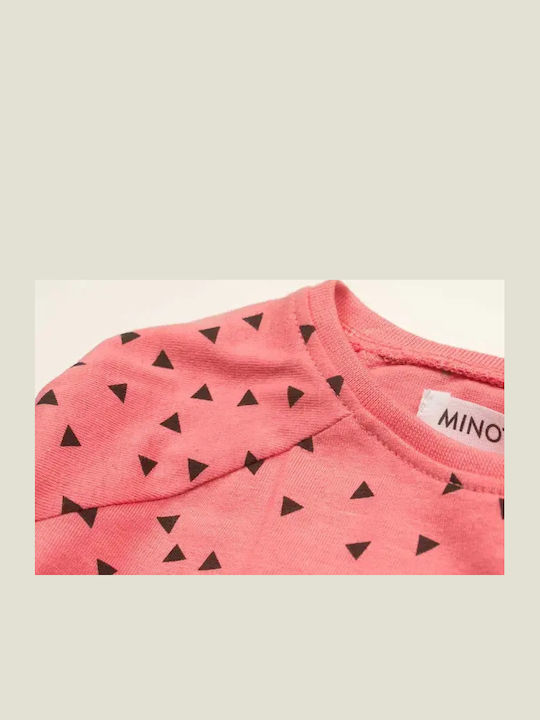 Mädchenkleid Korallenrot