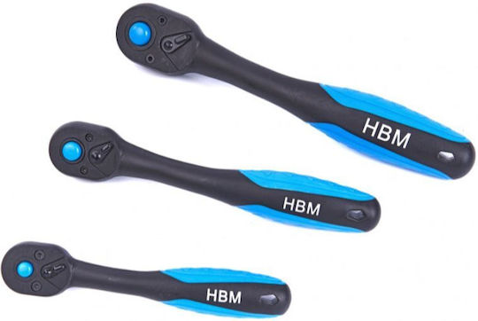 HBM Machines HBM Machines Ratschen- und Steckschlüssel-Set 1/4" & 1/2" 81 Stück