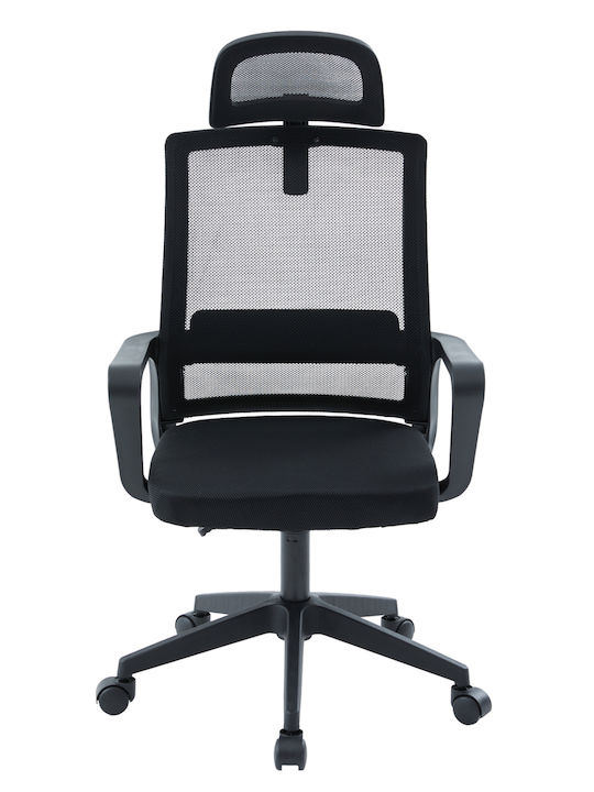 HomeMarkt Velocity Office Chair with Adjustable Arms Black