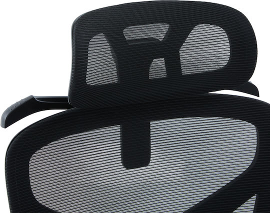 HomeMarkt Apex Office Chair With Adjustable Arms Black