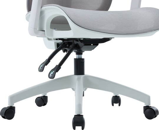 HomeMarkt Apex Офис Стол С Регулируеми Подлакътници Бял