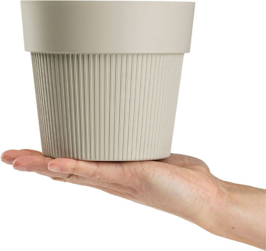HowHomely Beige Pflanzgefäß 13,8 cm