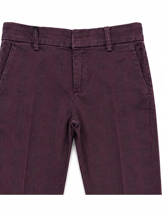 Kids Burgundy Trousers