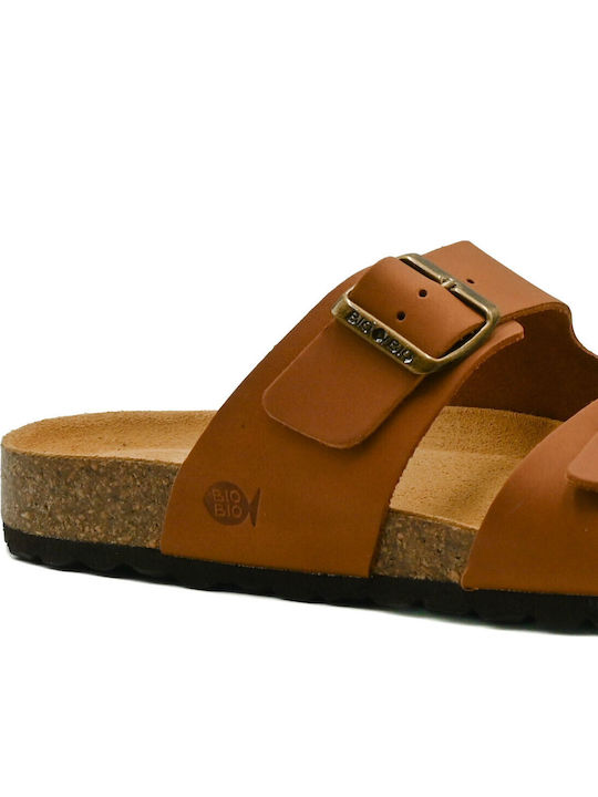 Leder Herrensandalen in Braun Farbe