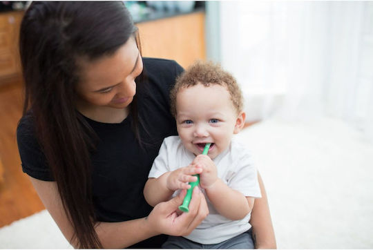 Dr. Brown's Baby Toothbrush for 1+ Years Green