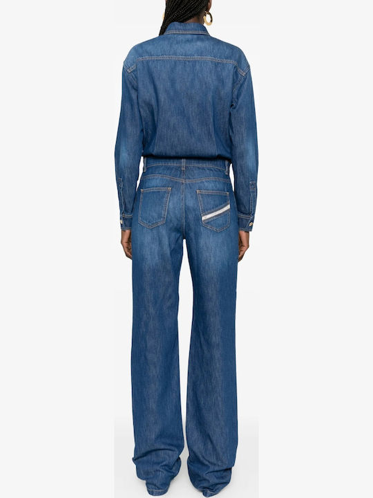 Elisabetta Franchi One-piece Jumpsuit Blue