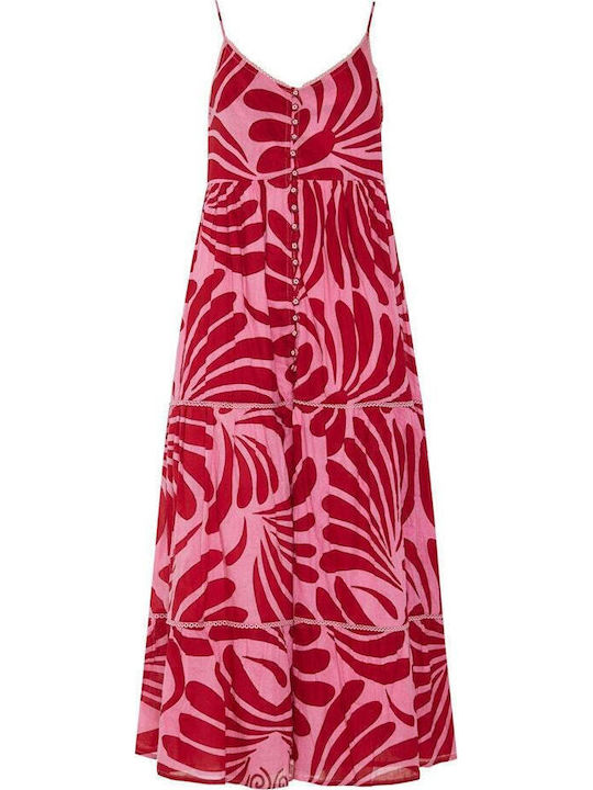Sommer Maxi Kleid Kaschmir Rosa