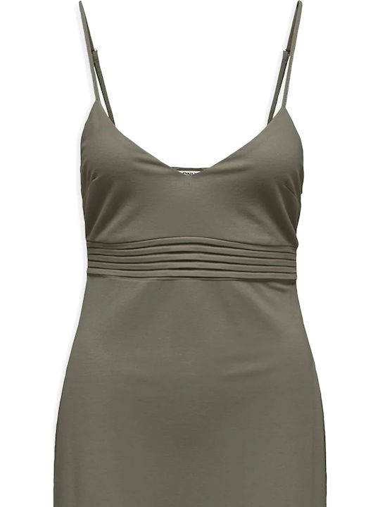 Summer Midi Dress for Wedding Christening Green