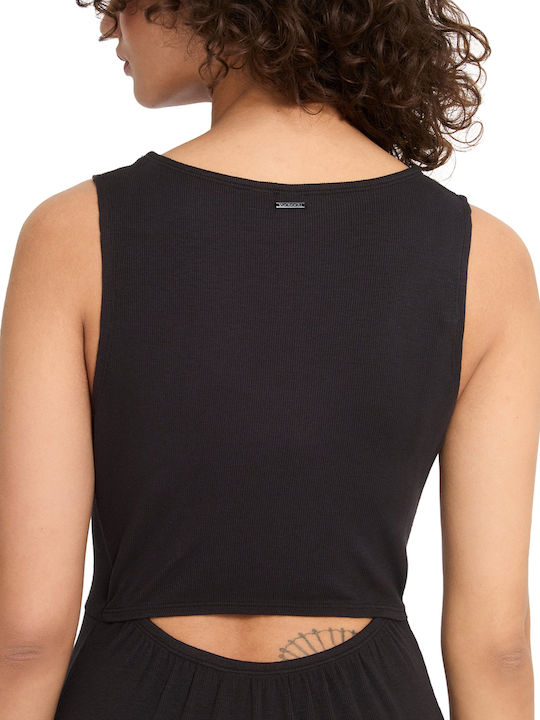 Rochie De Vară Pentru Femei Midi Neagră
