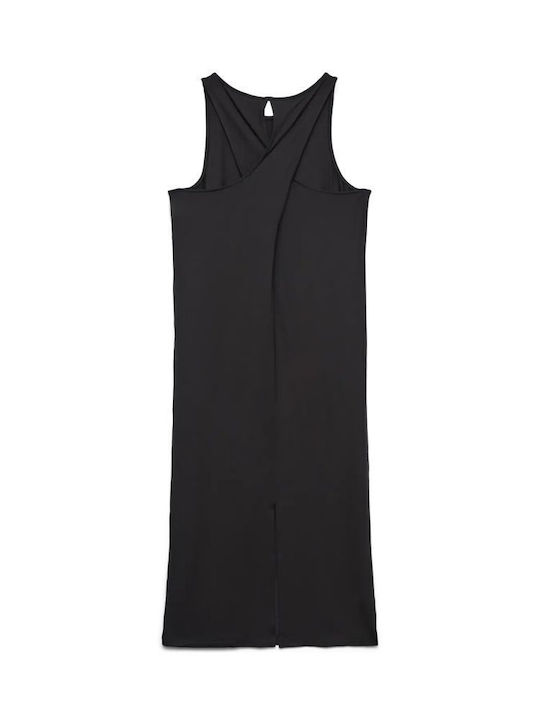 Summer Midi Evening Black Dress