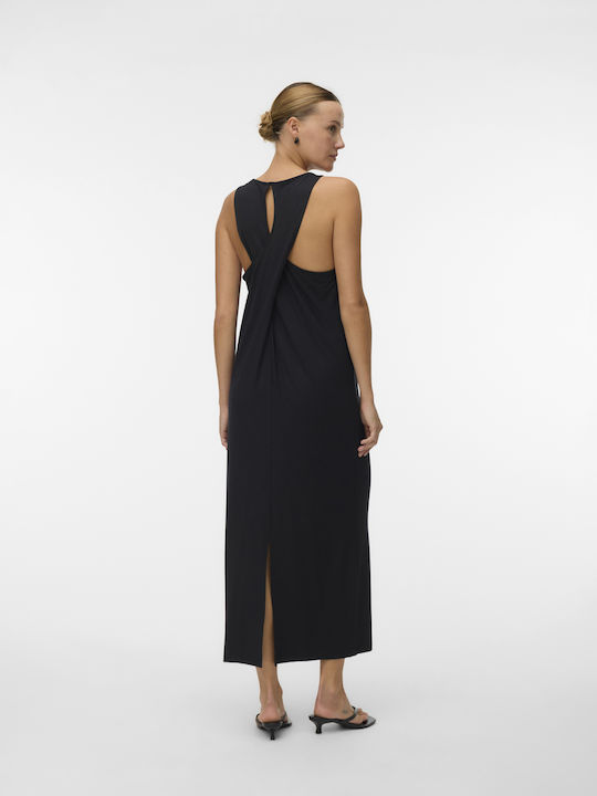 Summer Midi Evening Black Dress