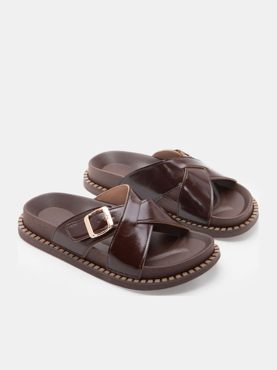 Women's Flat Sandals Flatforms Brown