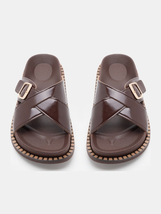 Women's Flat Sandals Flatforms Brown