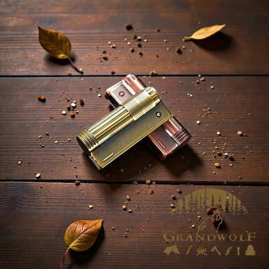 Windproof Flame Lighter in Bronze Colour