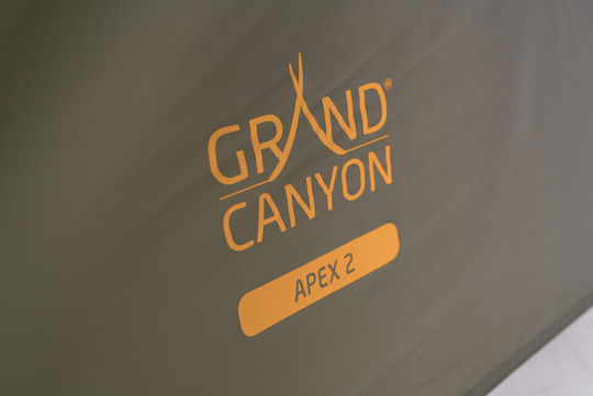 Grand Canyon Apex 2 Къмпинг Сцена За Катерене Зелена С Двойна Плат 3 Сезона За 2 Човека Водоустойчива 3000mm 280x165x115см