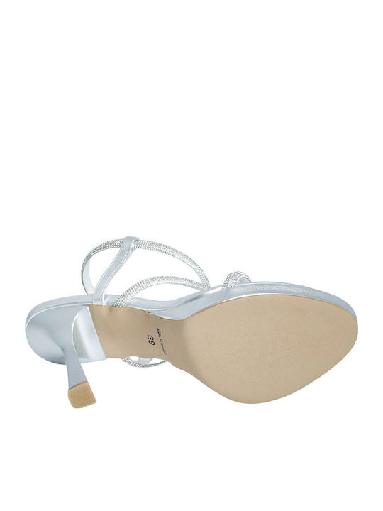 Leather Silver Sandals