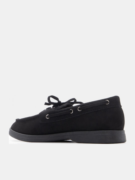 Γυναικεία Boat Shoes σε Μαύρο Χρώμα