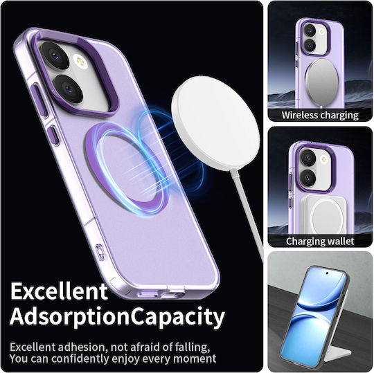 Techsuit Candycase Back Cover Plastic Silicone Purple Poco X8 Pro