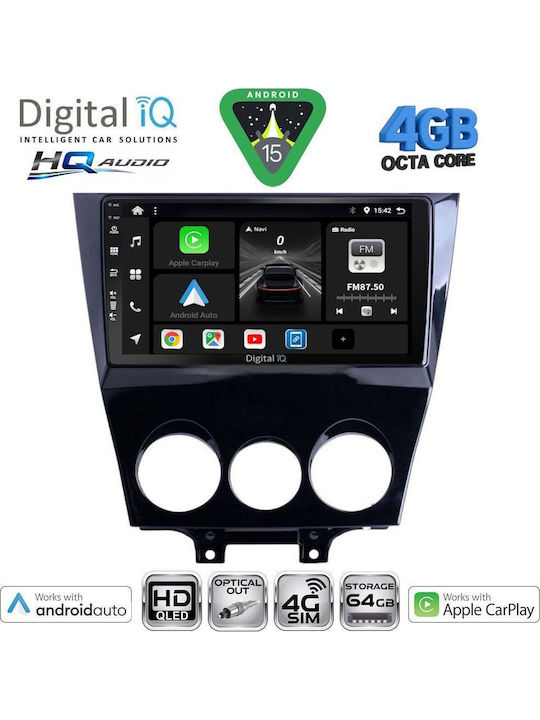Digital IQ Car Audio System for Mazda CX-9 2006-2015 Bluetooth USB WiFi GPS Apple CarPlay Android Auto with 10" Touch Screen