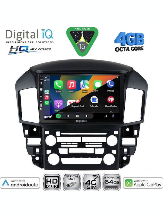 Digital IQ Car Audio System for Lexus CT 2011-2020 Bluetooth USB WiFi GPS Apple CarPlay Android Auto with 9" Touch Screen