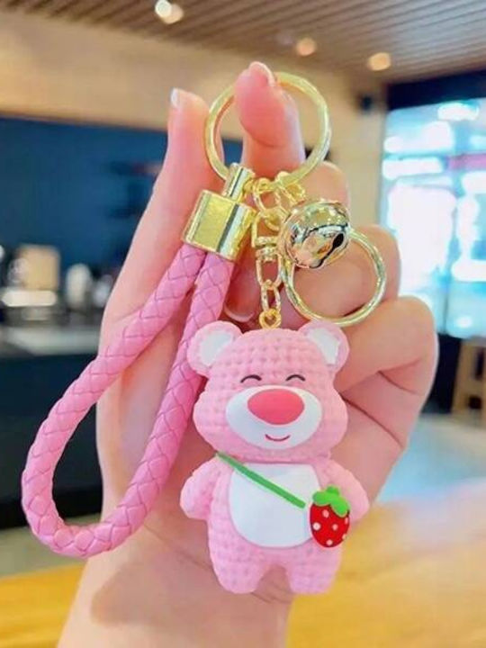 Ecarla Keychain Bear Strawberry Brl324