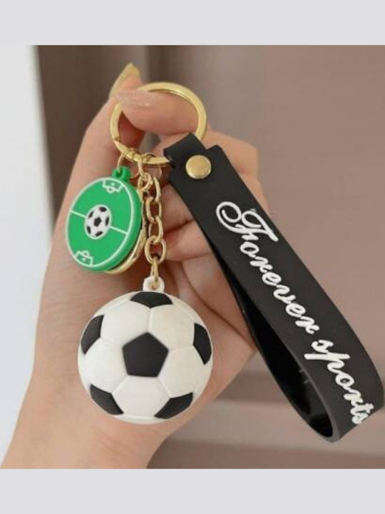 Ecarla Schlüsselanhänger Fußball Weiß Brl330b