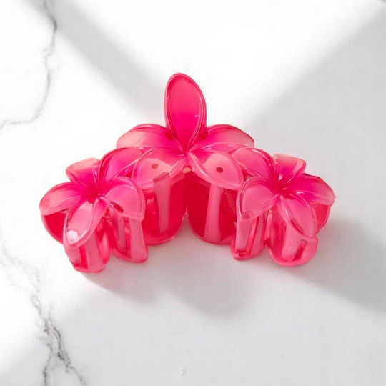 Ecarla Hair Clip-clasp Triple Flower Pink Sp386