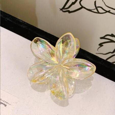 Ecarla Hair Clip-clasp Flower Moana Ombre Yellow Sp318