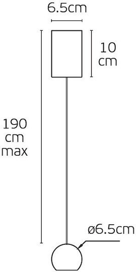 VK Lighting Pe Gd Κρεμαστό Φωτιστικό Χρυσό LED με Θερμό Λευκό Φως
